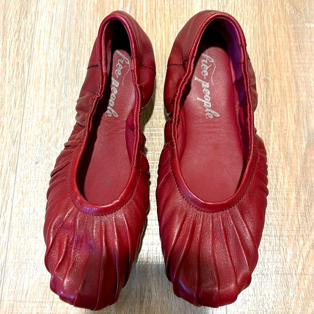 Free people leather ballet flats